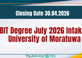 BIT Degree July 2026 Intake - University of Moratuwa