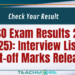 MSO Exam Results 2024 (2025)