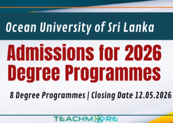 Ocean University of Sri Lanka — Degree Admissions 2026