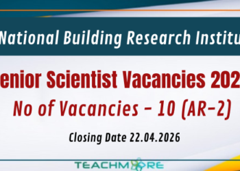Senior Scientist Vacancies 2026