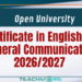 Certificate in English for General Communication