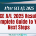 After GCE A/L 2025 Results: Complete Guide to Your Next Steps