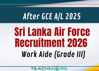 Sri Lanka Air Force Work Aide Recruitment 2026