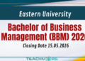 Bachelor of Business Management (BBM) 2026