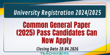 University Registration 2024/2025 – CGP Pass Candidates Can Now Apply
