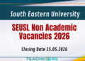 SEUSL Non Academic Vacancies 2026
