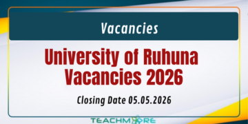 University of Ruhuna Vacancies 2026