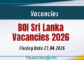 BOI Sri Lanka Vacancies 2026