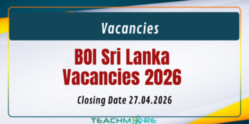 BOI Sri Lanka Vacancies 2026