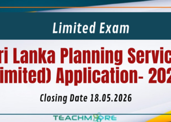 Sri Lanka Planning Service (Limited) Application– 2026