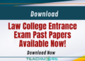 Law College Entrance Exam Past Papers Available Now!