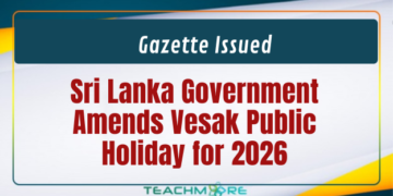 Amends Vesak Public Holiday for 2026