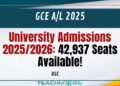 University Admissions 2025/2026