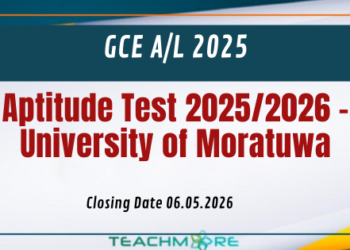 Aptitude Test 2025/2026 - University of Moratuwa