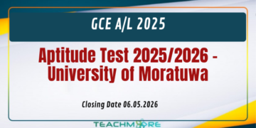 Aptitude Test 2025/2026 - University of Moratuwa