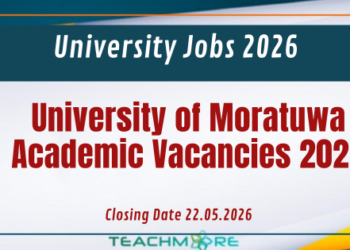 University of Moratuwa Academic Vacancies 2026