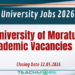 University of Moratuwa Academic Vacancies 2026