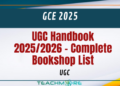 UGC Handbook 2025/2026 – Complete Bookshop List
