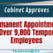 Permanent Appointments for Over 9,800 Temporary Employees