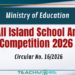 All Island School Art Competition 2026