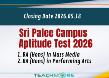 Sri Palee Campus Aptitude Test Applications 2025/2026