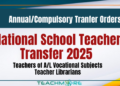 National School teacher Transfer 2025