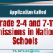 Admissions in National Schools