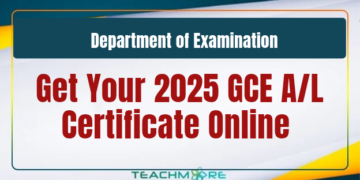 Get Your 2025 GCE A/L Certificate Online