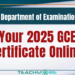 Get Your 2025 GCE A/L Certificate Online