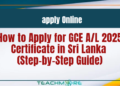 GCE A/L 2025 Certificate