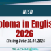Diploma in English 2026 – NISD Sri Lanka