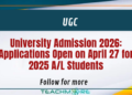 University Admission 2026