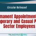 Permanent Appointments for Temporary and Casual Public Sector Employees