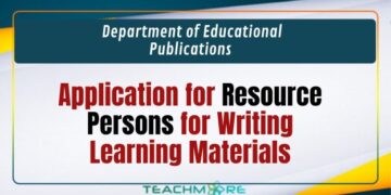 Resource Persons for Writing Learning Materials