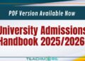 University Admissions Handbook 2025/2026 – PDF Version Available Now