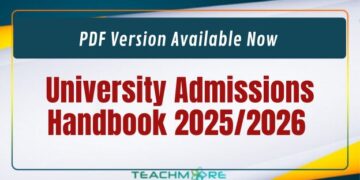University Admissions Handbook 2025/2026 – PDF Version Available Now