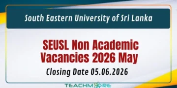 SEUSL Non Academic Vacancies 2026 May