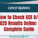 How to Check GCE O/L 2025 Results Online