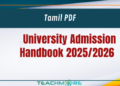 University Admission Handbook 2025/2026 Tamil PDF