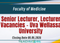 Senior Lecturer, Lecturer Vacancies - Uva Wellassa University