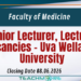 Senior Lecturer, Lecturer Vacancies - Uva Wellassa University