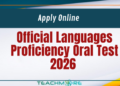 Official Languages Proficiency Oral Test 2026