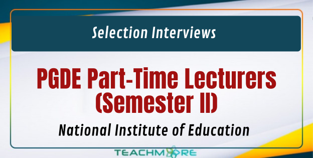 Selection Interviews for PGDE Part-Time Lecturers
