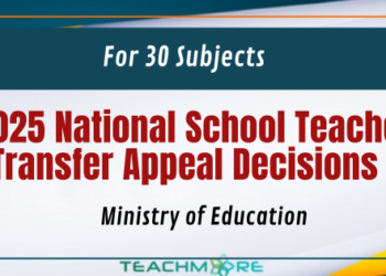 2025 National School Teacher Transfer Appeal Decisions for 30 Subjects