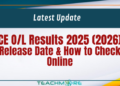 GCE O/L Results 2025 (2026) Sri Lanka