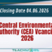 Central Environmental Authority (CEA) Vcancies 2026