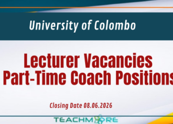 University of Colombo Vacancies 2026 – Lecturer & Part-Time Coach Positions