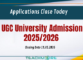 UGC University Admission 2025/2026