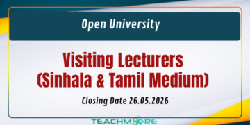 Visiting Lecturer (Sinhala & Tamil Medium) - Open University