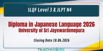 Diploma in Japanese Language 2026 - University of Sri Jayewardenepura